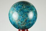 Bright Blue Apatite Sphere - Madagascar #191438-1